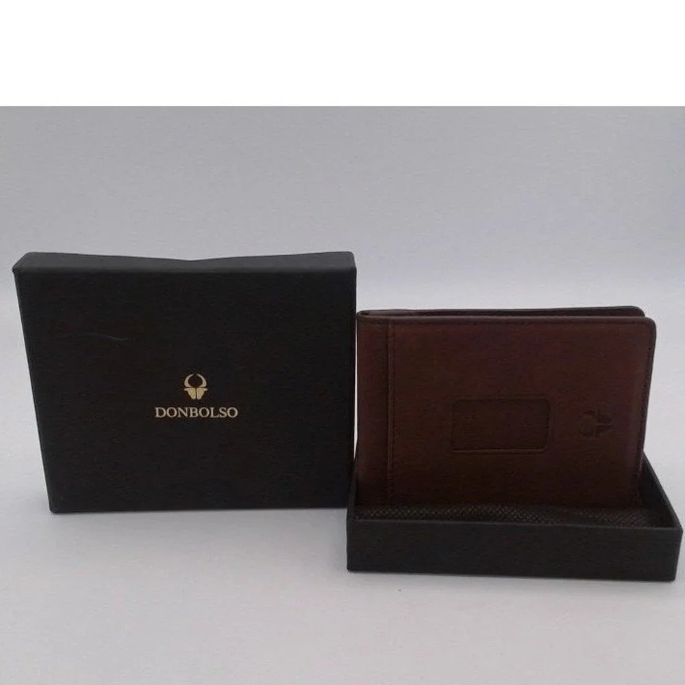 Donbolso Slim leather wallet, BRAND NEW IN BOX